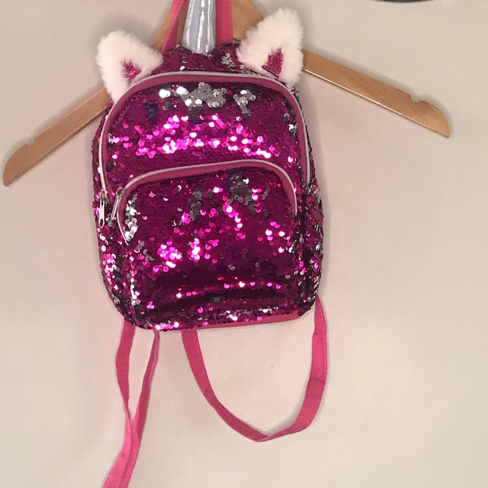 Kids sequent unicorn book bag